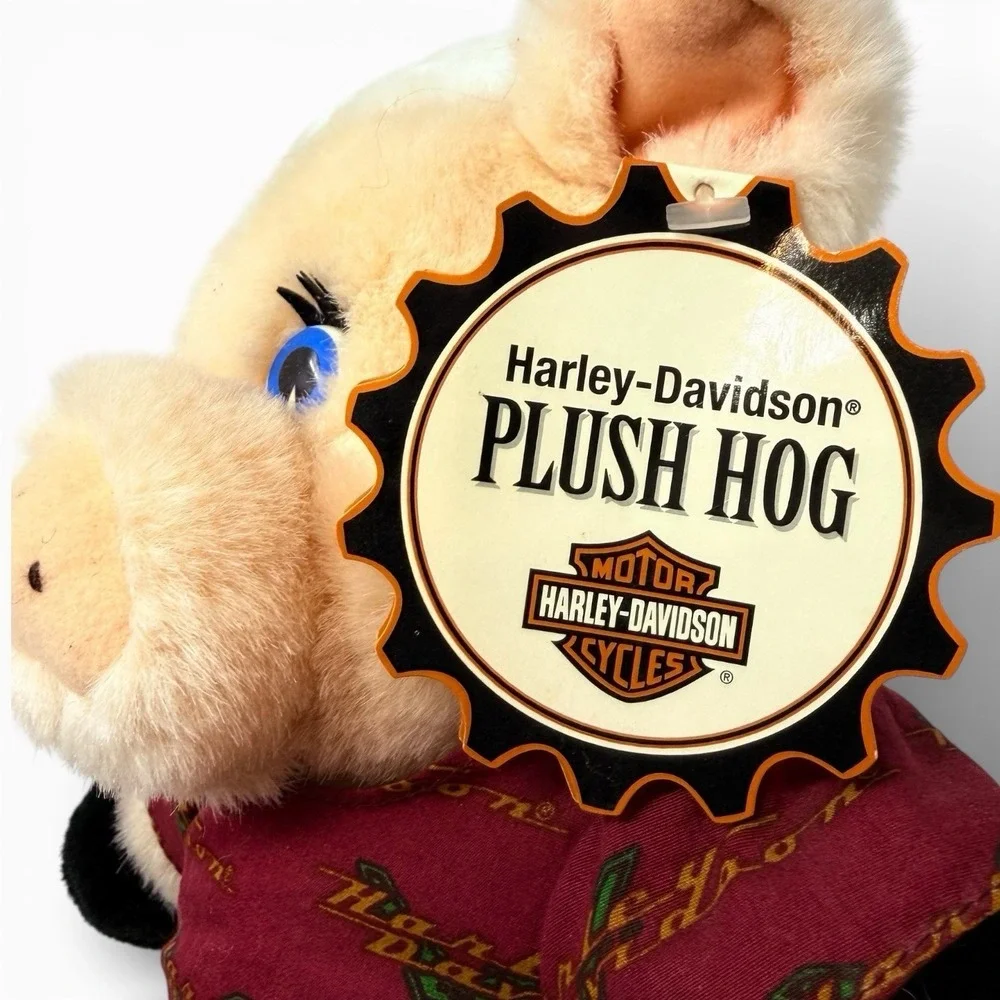 Harley Davidson Licensed‎ Christmas 1998 Plush Hog North Pole Motorcycle RARE!